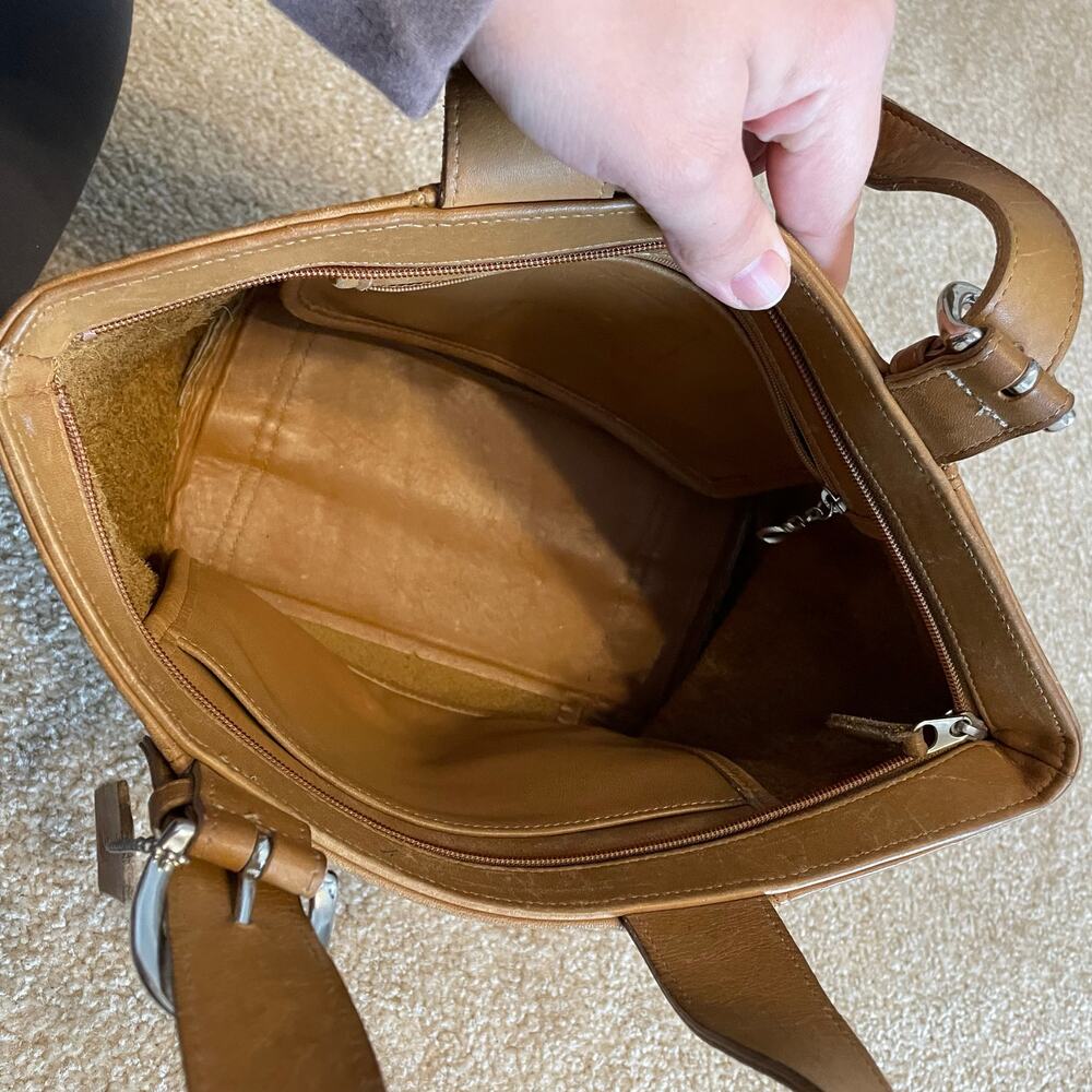 Vintage Coach Soho Waverly Bag #4133 Small Tote Bag Buckskin Leather Tan EUC - Picture 7 of 12